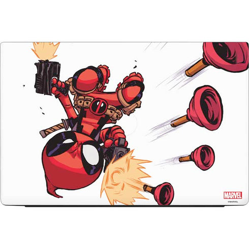 Marvel Deadpool Babypool Shooting Dell Vostro Skin